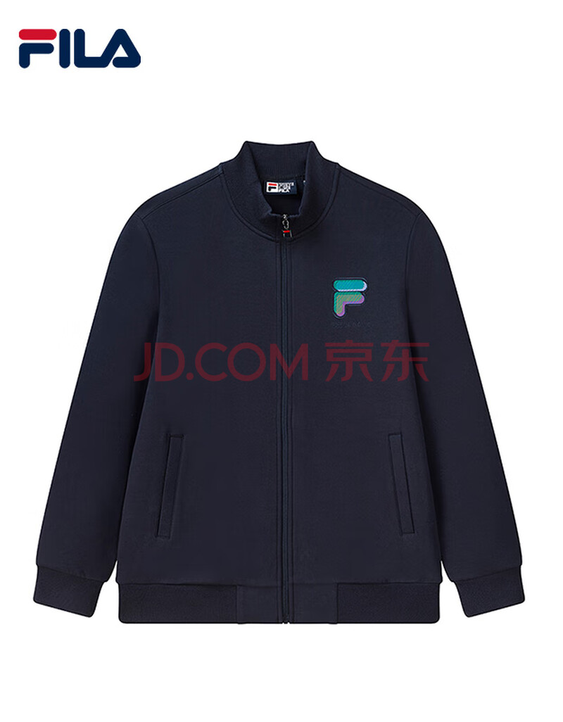fila斐乐男装官方男士针织上衣2021年春季新款商务休闲短款连帽外套