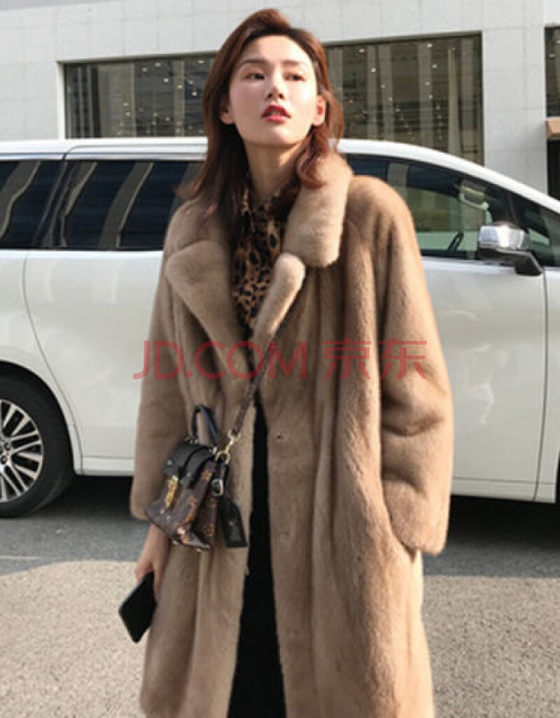 2021年秋冬流行的皮草,2020年秋冬流行女鞋 hkzn 2021新款皮草外套女中长款新款冬季天鹅绒整貂西装领显瘦仿水貂