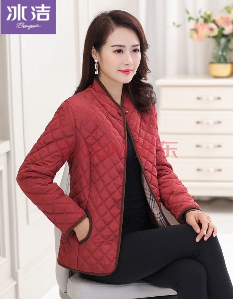 妈妈秋冬内胆老年人外套女棉衣中年棉服中老年冬季薄款小棉袄品牌女装