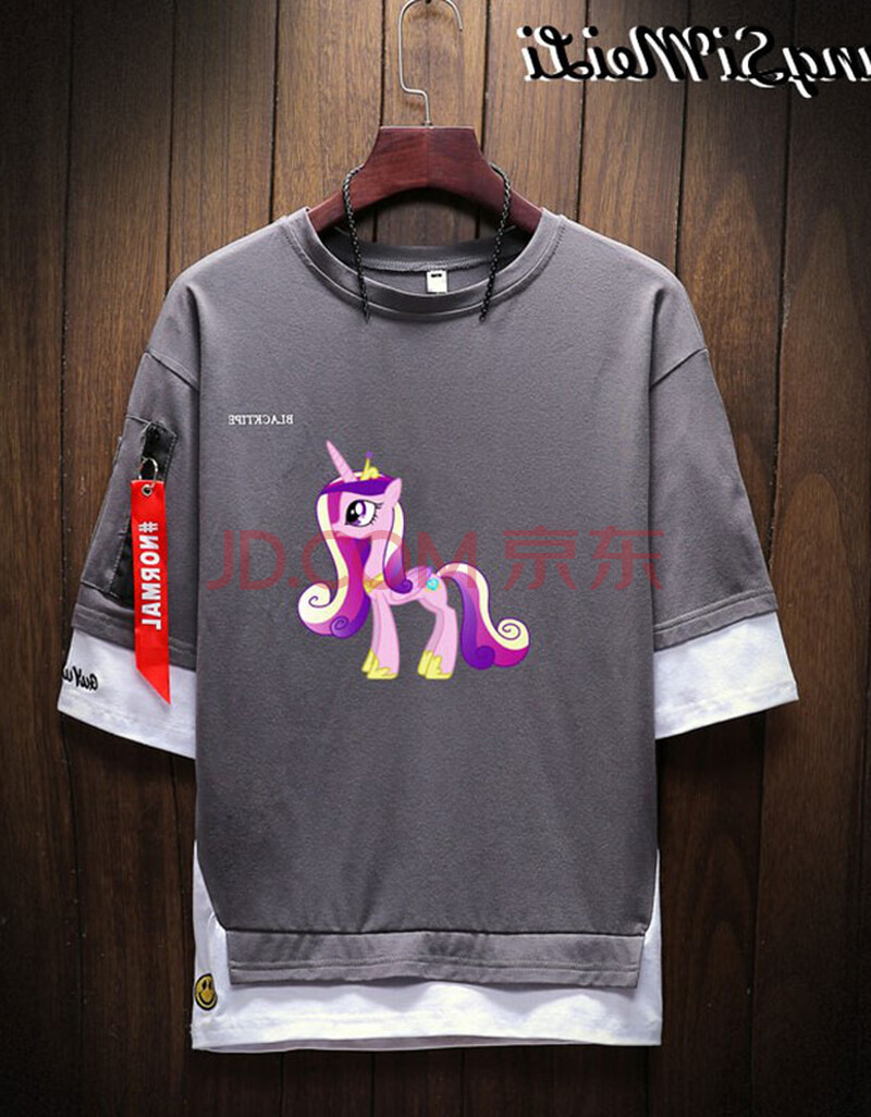 彩虹小马宝莉my little pony短袖t恤衣服大人男女情侣