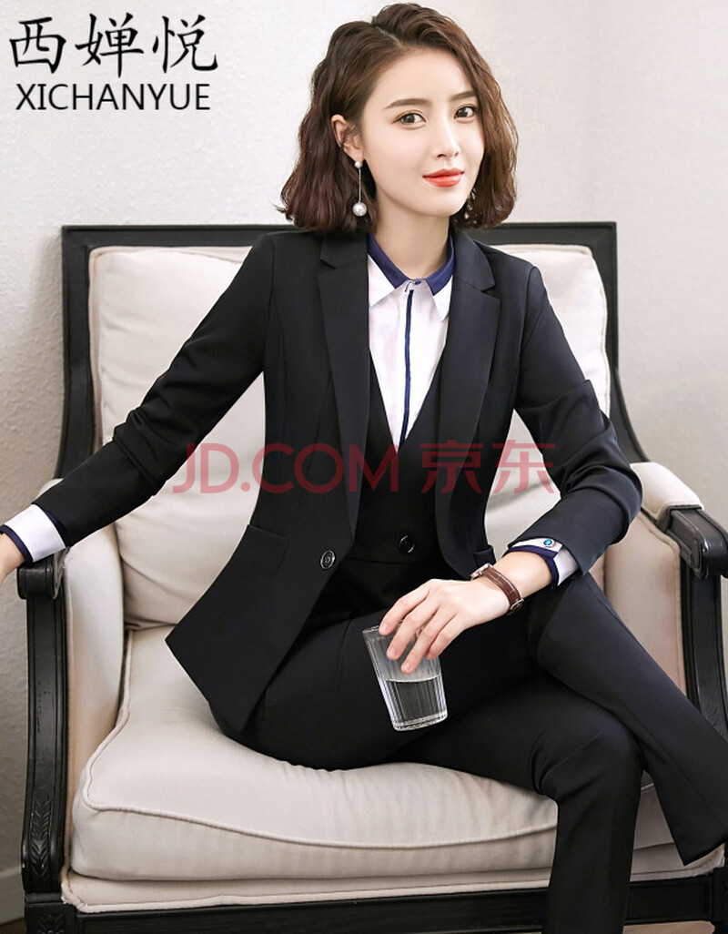 女装 小西装 西婵悦 职业套装女2019秋冬季时尚气质女神秋冬新款休闲