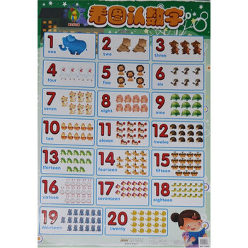 金葫芦炫彩挂图:看图认数字(超大学习版)