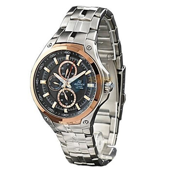 卡西欧(CASIO)Edifice金属IP黑圈系列石英男表EF-326D-1A