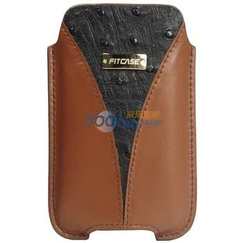 Fitcase DCm-016真皮 鸵鸟 手机套 棕色（iphone4 iphone4s）