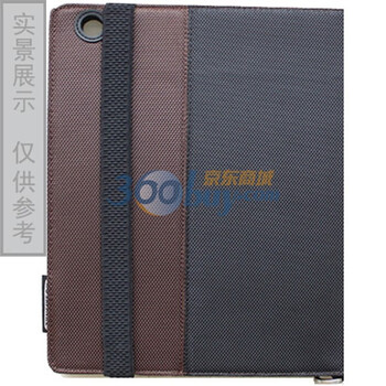 腾威尔 ipad2 尼龙单肩挎包 黑边 棕面配黑皮筋 含贴膜