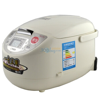 虎牌（tiger）JBA-A10C 微电脑多功能电饭煲 6人份 1.0L，9种饮煮功能，慢火烹调功能