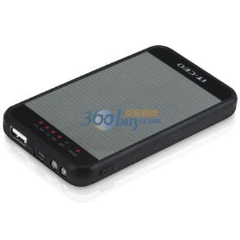 IT-CEO SC-300 太阳能充电器 手机/MP3/MP4/PSP/PDA/GPS等小数码产品供电（黑色）