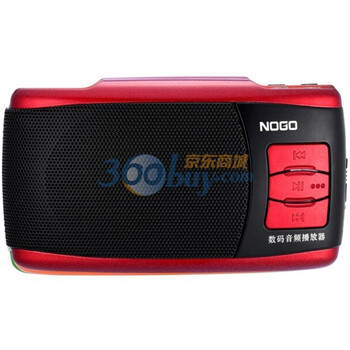 乐果（NOGO） Q5 简单最快乐 首创凸形盲触点 MP3/FM 音频播放器 红色