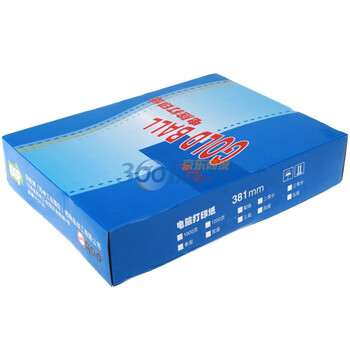 APP金球（Gold Ball） 381-1 电脑打印纸 单联132列 1000页（撕边或不撕边 颜色：全白）