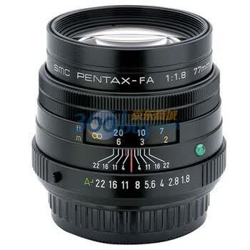 宾得（PENTAX） SMC FA 77mm F1.8 LIMITED 镜头（黑色）