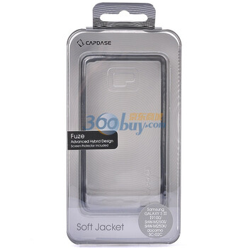 卡登仕（Capdase）水晶盾(黑边) 手机保护壳 适用于三星（Samsung）GALAXY S II I9100 M250S M250K(SC-02C)