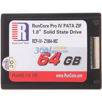 源科（RUNCORE）箭鱼IV代 64G 1.8英寸 ZIF固态硬盘(RCP-IV-Z1864-MC)