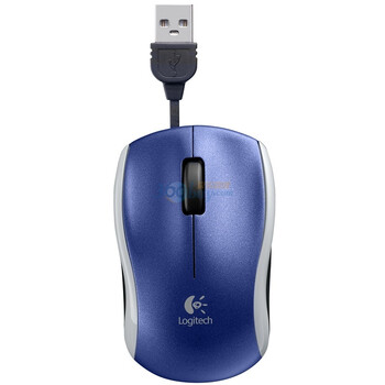 罗技（Logitech）M125 笔记本鼠标 蓝色
