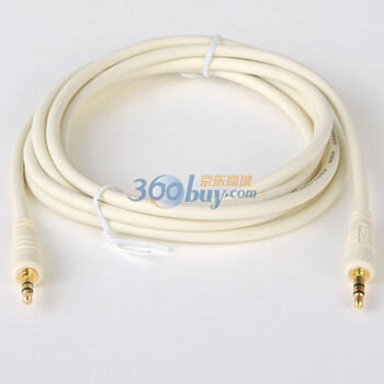 易缆（e-line）JD0010 进口高弹性PVC3.5公对3.5公高保真音频线 1.8米