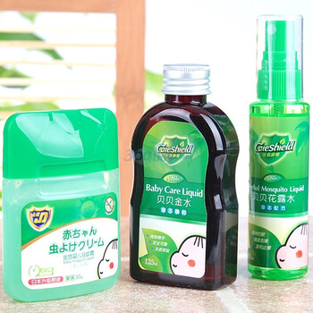 金盾康馨贝贝金水亲子套装（金水125ml+花露水65ml+驱蚊霜55g）