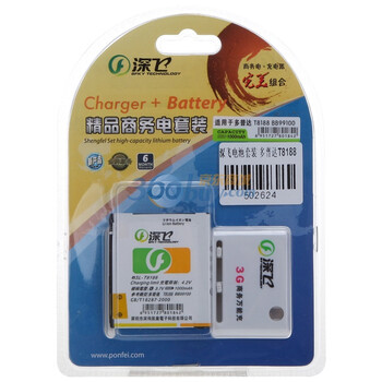 深飞电池（Ponfei）HTC G7一电一充套装 适用于G5/T9188 (BB99100)