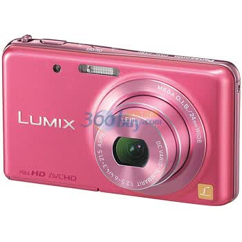 松下（Panasonic） DMC-FX80GK 数码相机 粉色（1210万像素 3.0英寸液晶屏 5倍光学变焦 24mm广角）