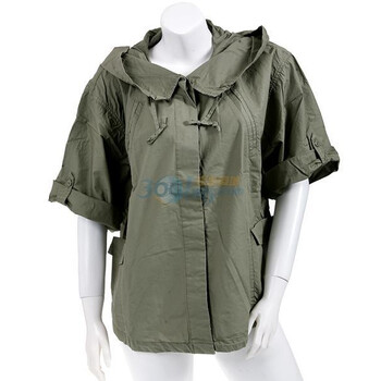 真维斯2010新款女款府绸中袖外套土啡色S/0501-222054