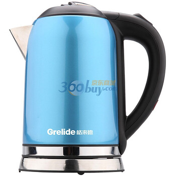 格来德（Grelide）不锈钢电水壶 WWK-1001P 1.0L 1000W 进口食品级304全钢壶身 外观烤漆 时尚健康