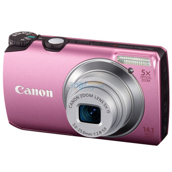 佳能（Canon） PowerShot A3200 IS 数码相机（粉色）