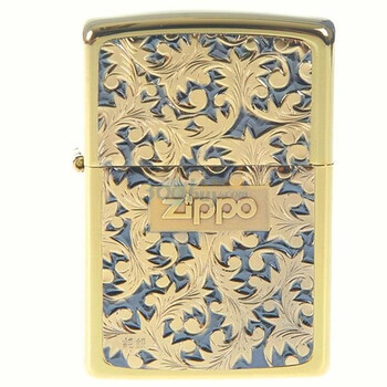 Zippo打火机纯银唐草k-2