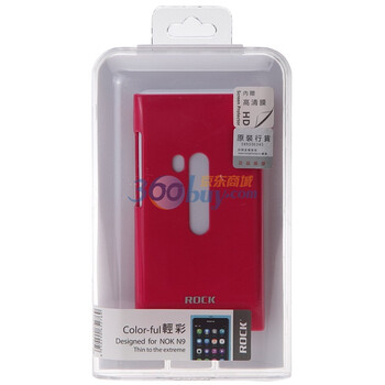 洛克（ROCK）诺基亚 NOKIA N9 裸壳 轻彩系列（玫红色）