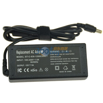 斯泰克（stiger）36W笔记本电脑电源适配器（适用于LCD 12V 3A 5.5*2.5mm等系列）