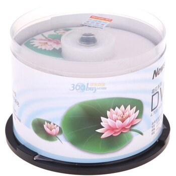 纽曼（NEWSMY）DVD+R 16速 4.7G 荷花系列 50片装 高品质刻录盘