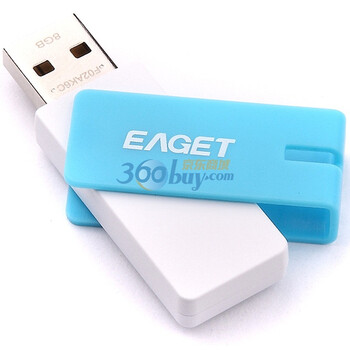 忆捷（EAGET）U盘 碟豹 F2-8G(蓝）