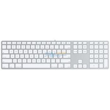 苹果（Apple）MB110CH/A 有线键盘 (带小数字键盘)