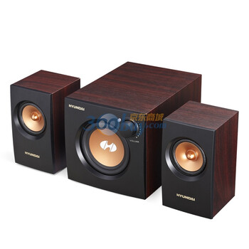 现代（HYUNDAI）HY-328D支持DVD VCD 手机等各式音源设备2.1音响 木纹色