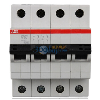 ABB 微型/小型断路器/空开 四开 25A SH204-C25