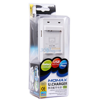 摩米士（MOMAX）魅族M9 多功能充电器 可以给电池和手机同时充电 附送MICRO USB接口数据线