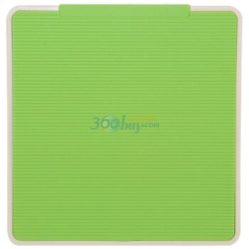 艾华士（avec) 7507 绿加白色 32CD可擦写光盘袋式 迷你CD盒