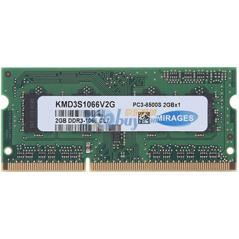 幻影金条（MIRAGES）DDR3 1066 2G 笔记本内存(KMD3S1066V2G)