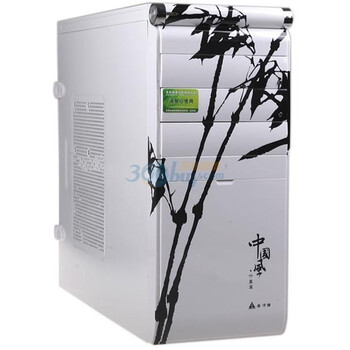 金河田（Golden field）电脑机箱 中国风之竹画篇 白色（不含电源）