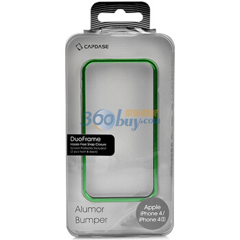 卡登仕（CAPDASE）金属边框 双色配搭（绿黑） 适用于苹果（Apple）Iphone 4/ Iphone 4S