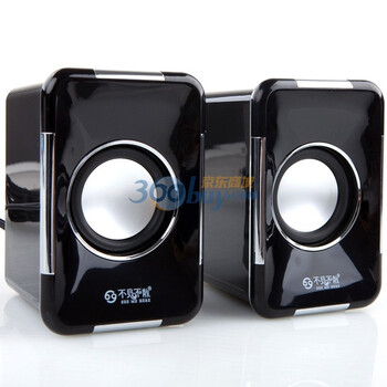不见不散 LV460 迷你桌面音箱 2.0声道 USB供电 黑色