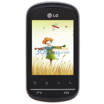 LG P355 3G手机（银色）WCDMA/GSM
