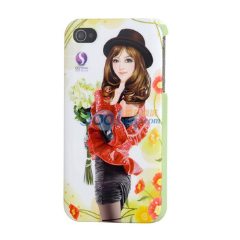 万信达(WXD) IPH4031471WD iPhone 4/4S专用QQ秀保护壳 (绿)