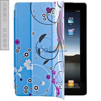 ESR iPad2 亮彩系列 smart cover 保护套 休眠/唤醒（蓝色）赠后盖保护壳 & 透明保护贴膜