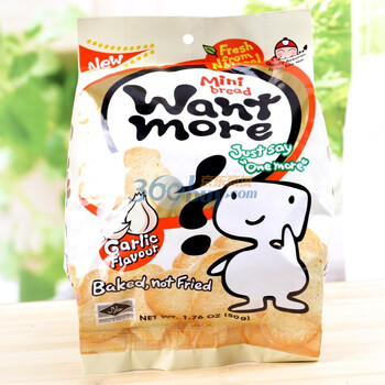 Wantmore小老板面包干蒜香味50g*2袋