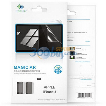 邦克仕（Benks）Magic AR原色抗反射套装系列保护贴膜(苹果 Apple IPHONE 4 普通版 贴膜)