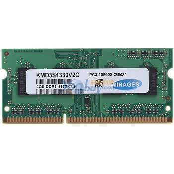 幻影金条（MIRAGES）DDR3 1333 2G 笔记本内存(KMD3S1333V2G)