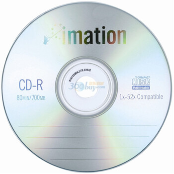 怡敏信（IMATION）CD-R 52速700MB 商务经典系列银面 单片盒装 刻录盘