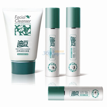 迪豆健肤组合4合1[大](修复精华液+嫩白精华液+精华液小样+洁面膏)
