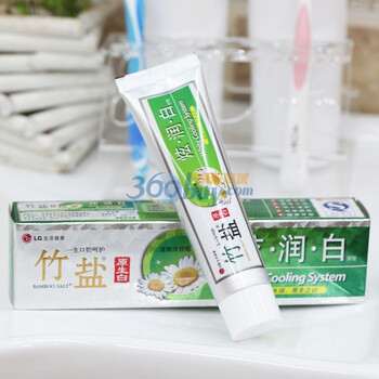 LG竹盐炫.润.白牙膏清雅洋甘菊100g(2支装）