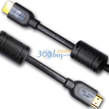 CE-LINK HDMI(双磁环)1.4版数字高清线 1.83米 专业版 无氧纯铜导体+24K3μ镀金+360°环焊 黑色