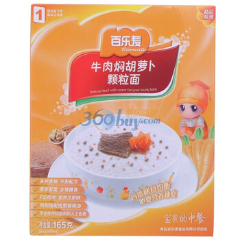 百乐麦牛肉焖胡萝卜颗粒面165g（1）