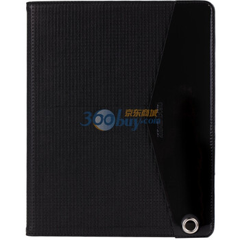 迪思拜尔（DiscoveryBuy）iPad2 钻石纹简约保护套(商务黑) 智能唤醒与休眠 附赠高透贴膜